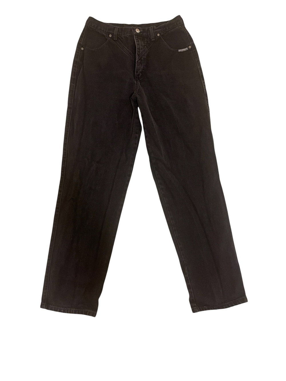 High-Rise Straight Leg Women's Jeans in Black